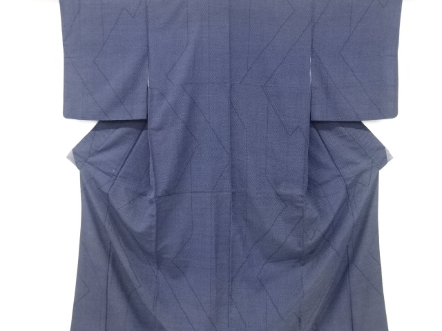 JAPANESE KIMONO / ANTIQUE KIMONO / SILK / HON-SHIOZAWA / WOVEN ABSTRACT PATTERN